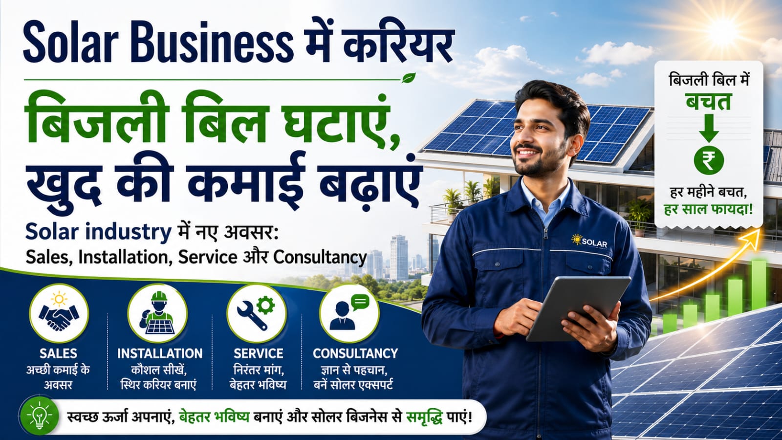 Solar business India mein shuru karne ka tarika aur income opportunity