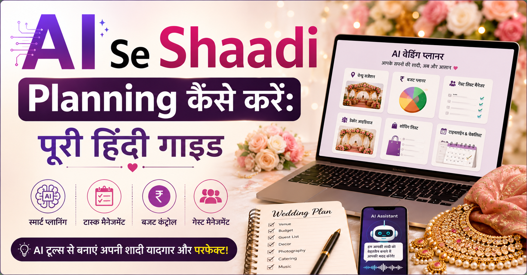 AI se shaadi planning kaise kare hindi guide