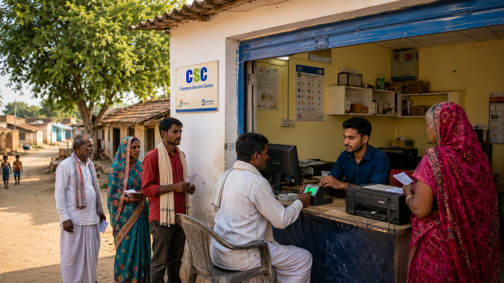 CSC Common Service Centre VLE digital services village India 2025