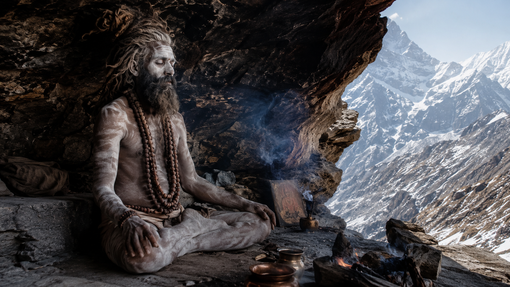 हिमालय की गुफाओं में तपस्यारत नागा साधु