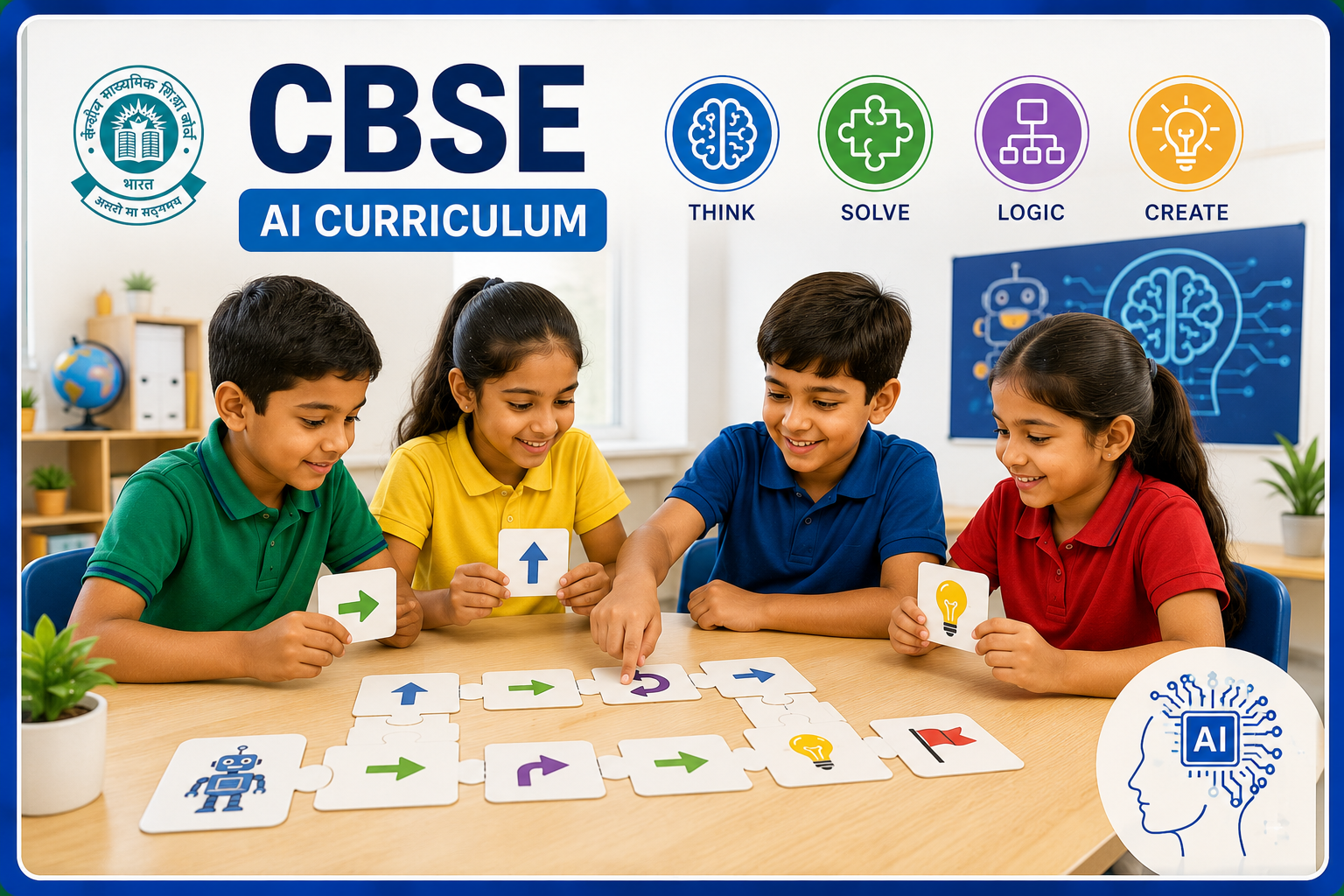 CBSE AI curriculum kids learning puzzle unplugged