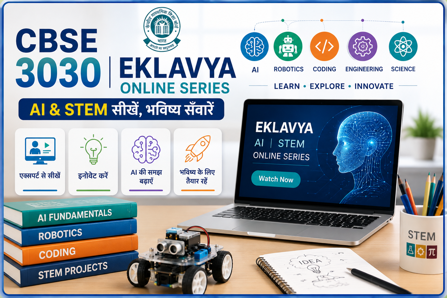 CBSE 3030 Eklavya online series AI STEM