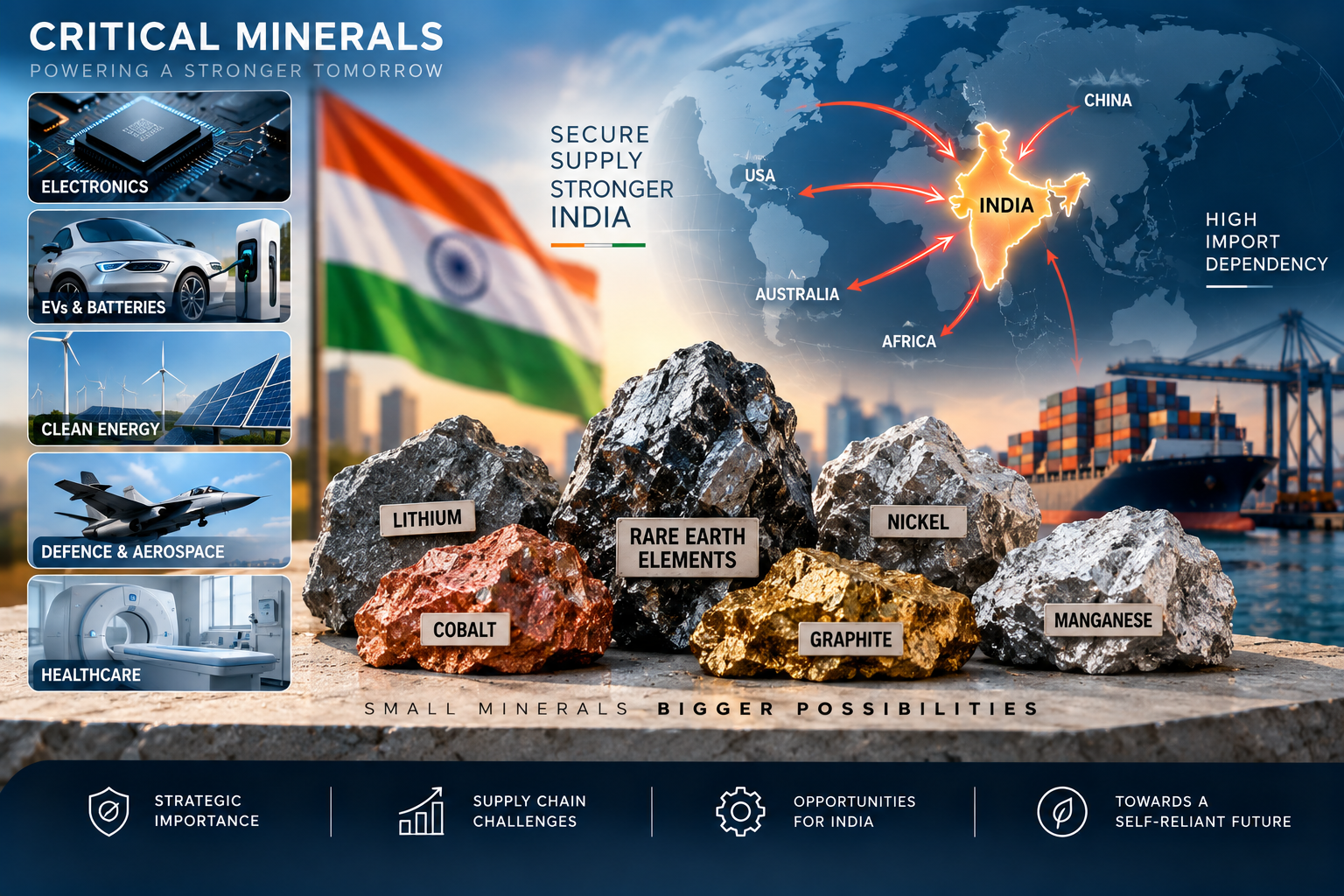 critical minerals rare earth elements India dependency