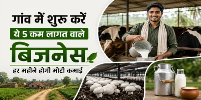गांव में बिजनेस कर रहे युवा उद्यमी, कम लागत rural business India 2025